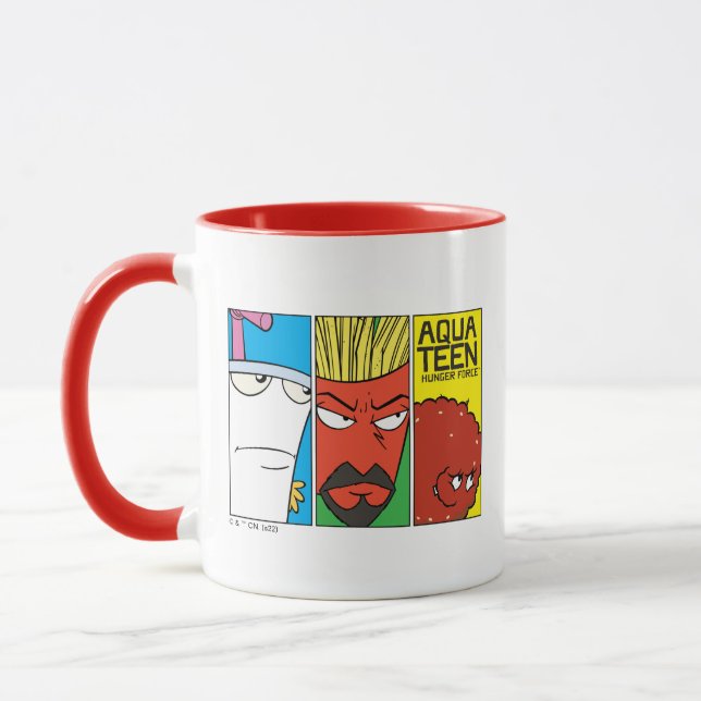 Aqua Teen Hunger Force Character Panel Graphic Tasse (Links)