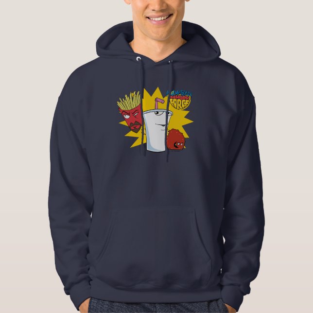 Aqua Teen Hunger Force Explosive Grafik Hoodie (Vorderseite)