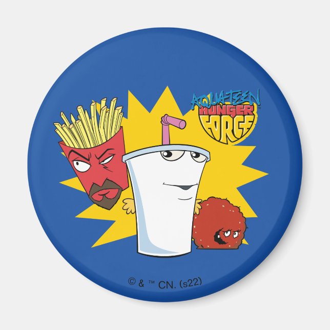 Aqua Teen Hunger Force Explosive Grafik Magnet (Vorne)