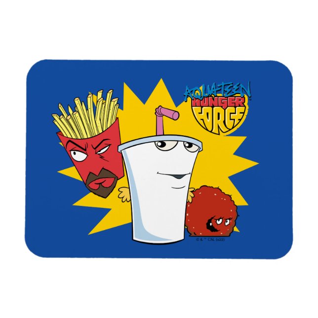 Aqua Teen Hunger Force Explosive Grafik Magnet (Horizontal)