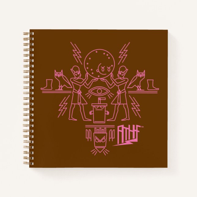 Aqua Teen Hunger Force Hieroglyphics Notizbuch (Vorderseite)