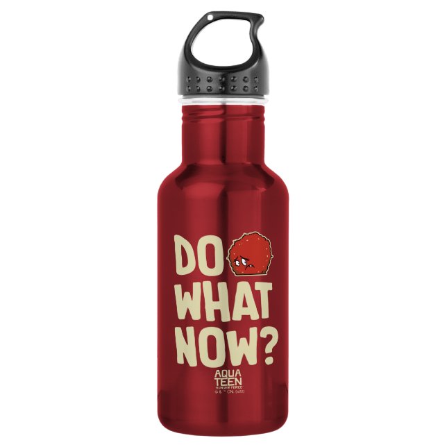 Aqua Teen Hunger Force Meatwad "Do What Now?" Edelstahlflasche (Vorderseite)