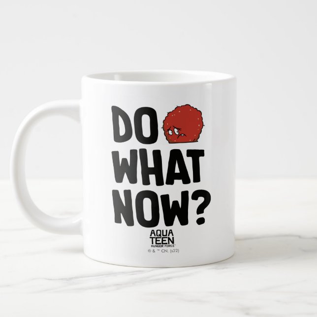 Aqua Teen Hunger Force Meatwad "Was jetzt tun?" Jumbo-Tasse (Links)