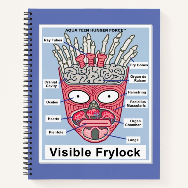 Aqua Teen Hunger Force Visible Frylock Poster Notizbuch (Vorderseite)