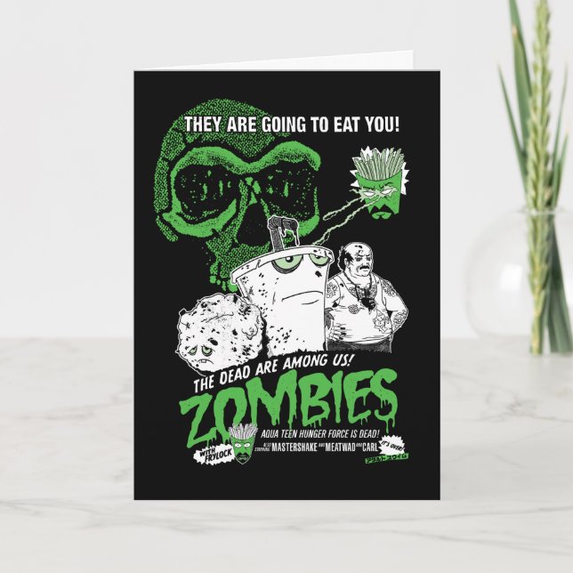 Aqua Teen Hunger Force Zombies Poster Karte (Vorderseite)