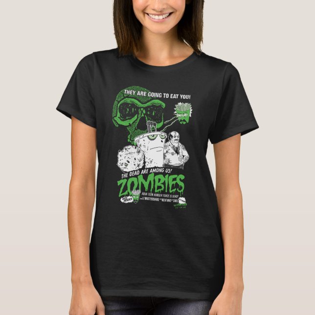 Aqua Teen Hunger Force Zombies Poster T-Shirt (Vorderseite)