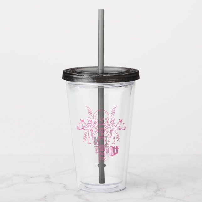 Aqua Teen Hungerfestungen Hieroglyphics Acryltrinkbecher (Vorderseite)