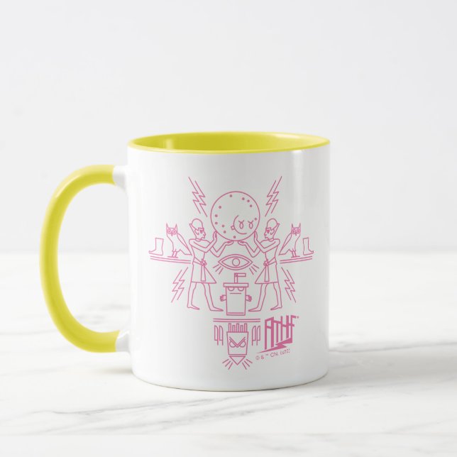 Aqua Teen Hungerfestungen Hieroglyphics Tasse (Links)