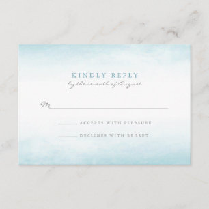 Aqua Tides   UAWG Aquarell RSVP Karte