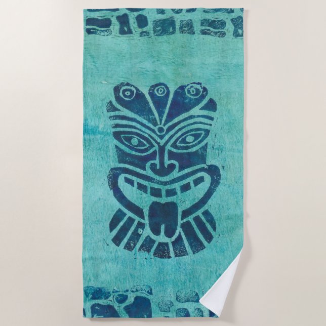 Aqua Tiki Beach Towel Strandtuch (Vorderseite)