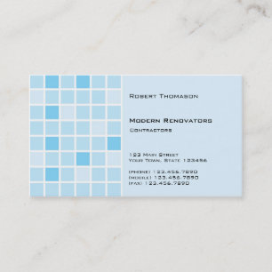 Aqua Tile Business Card Visitenkarte