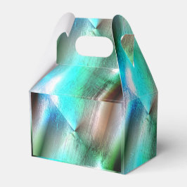 Aqua to bewaldete Textur mit digitalem Grob und Li Geschenkschachtel