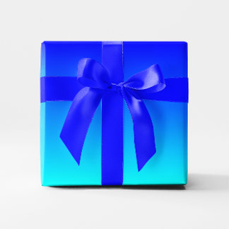 Aqua to Blue Gradient Geschenkpapier
