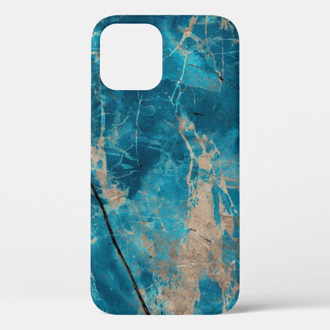 Aqua tononyx marmor Case-Mate iPhone hülle (Rückseite)