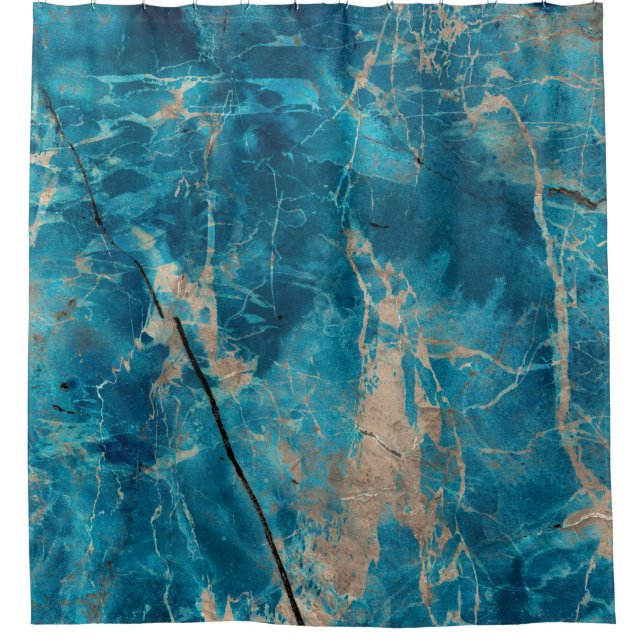 Aqua tononyx marmor duschvorhang (Vorderseite)
