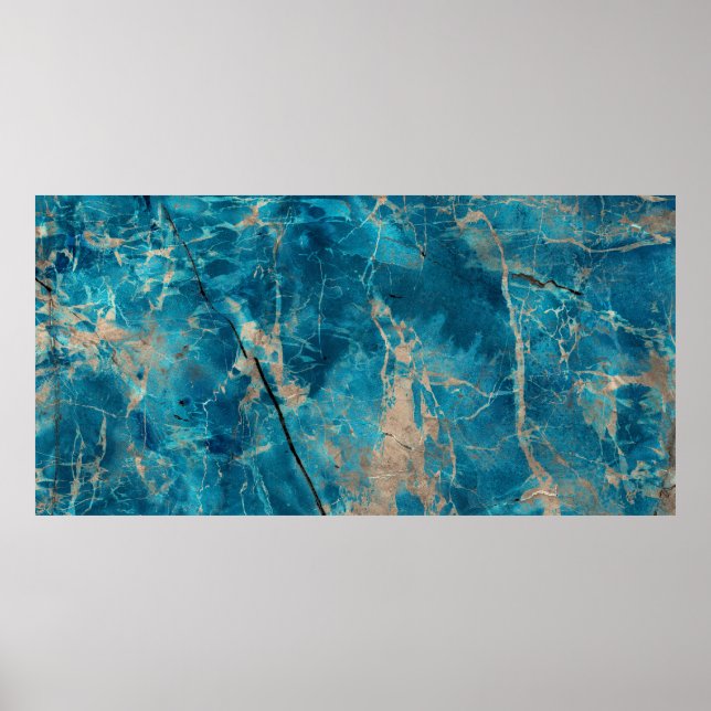 Aqua tononyx marmor poster (Vorne)