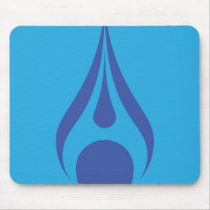 Aqua-Tropfen, Wassertropfen-Logo auf Mauspad