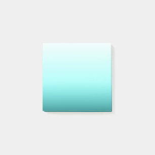 Aqua Türkis Ombre Verlauf Post-it Klebezettel