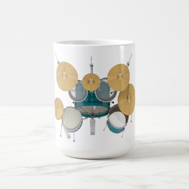 Aqua-/Türkis-Trommel-Ausrüstung: Tasse (Mittel)