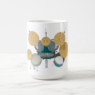 Aqua-/Türkis-Trommel-Ausrüstung: Tasse
