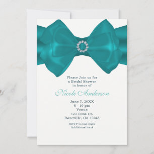 Aqua Türkisband & Diamanten Elegante Einladungen