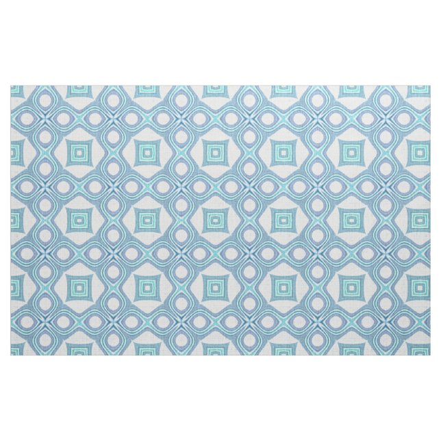 Aqua Türkise Blue Green Bali Batik Muster Stoff (Fat Quarter (45,7 x 55,9 cm))