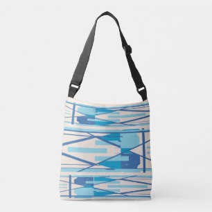 Aqua Türkise Marine Tiering Mittelmeerlook Tragetaschen Mit Langen Trägern