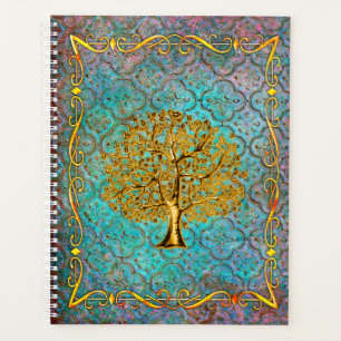 Aqua und Goldbaum des Lebens Altes Tom Planer
