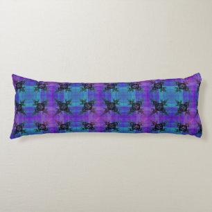 Aqua und Lilac Fraktal Joy Body Pillow Seitenschläferkissen
