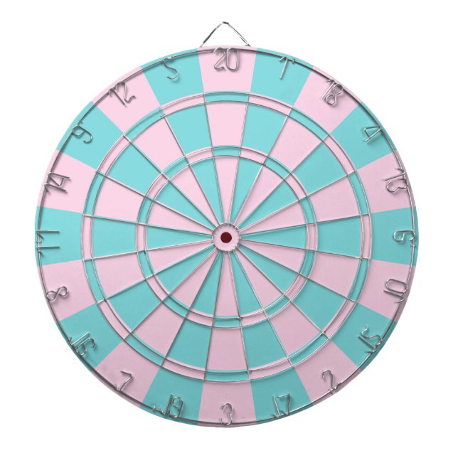 Aqua und Pink Dartscheibe (vorne)