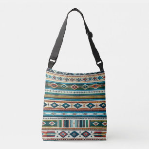 "AQUA" VERSTELLBARER SHOPPER - Mexikanisch inspiri Tragetaschen Mit Langen Trägern