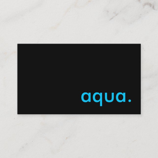 Aqua Visitenkarte (Vorderseite)