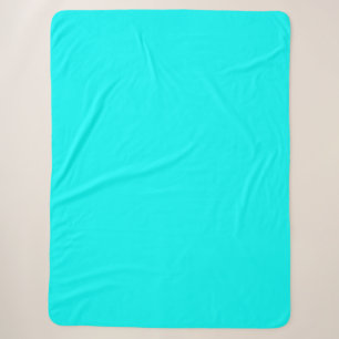 Aqua (Vollfarbe) Sherpadecke
