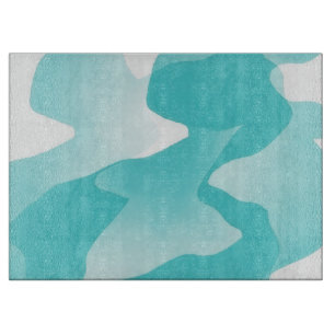 Aqua Wasser Abstrakt Kunst Glas Schneidbrett Schneidebrett