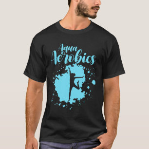 Aqua-Wasser-Aerobic-Workout-Übung für Yoga-Frau T-Shirt
