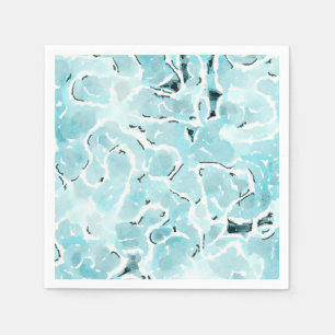 Aqua Watercolor Serviette