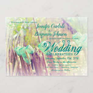 Aqua-Weckgläser auf Einladung