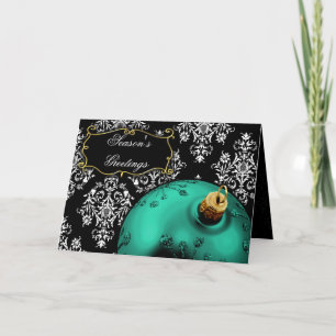 Aqua-Weihnachtskarten Feiertagskarte