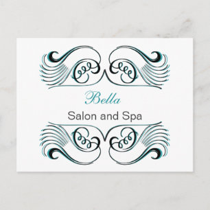 Aqua White Chic Business Danke Karten