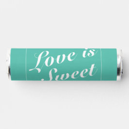 Aqua & White Moderne Minimalistische Hochzeit