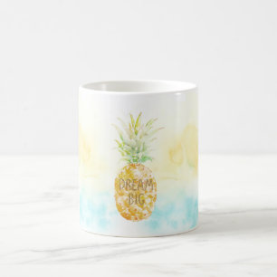 Aqua Yellow Pineapa Goldener Traum Kaffeetasse