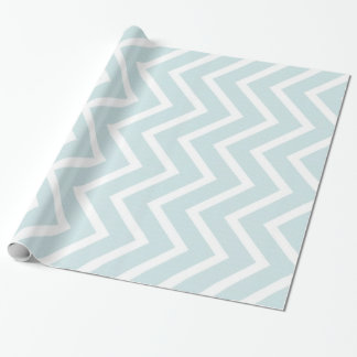 Aqua Zickzack Geschenkpapier
