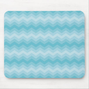 Aqua Zickzack Mousepad