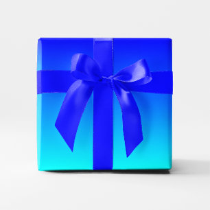 Aqua zu Blau Farbverlauf Geschenkpapier