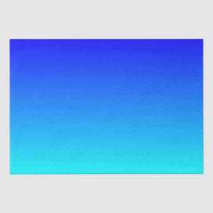 Aqua zu Blau Farbverlauf Seidenpapier