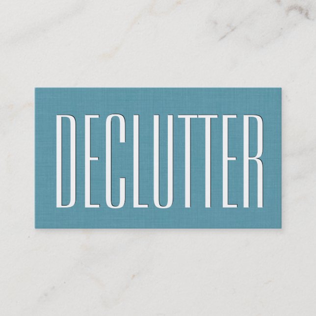 Aqua ZUHAUSE ORGANIZER Theme Simple Style V63J Visitenkarte (Vorderseite)