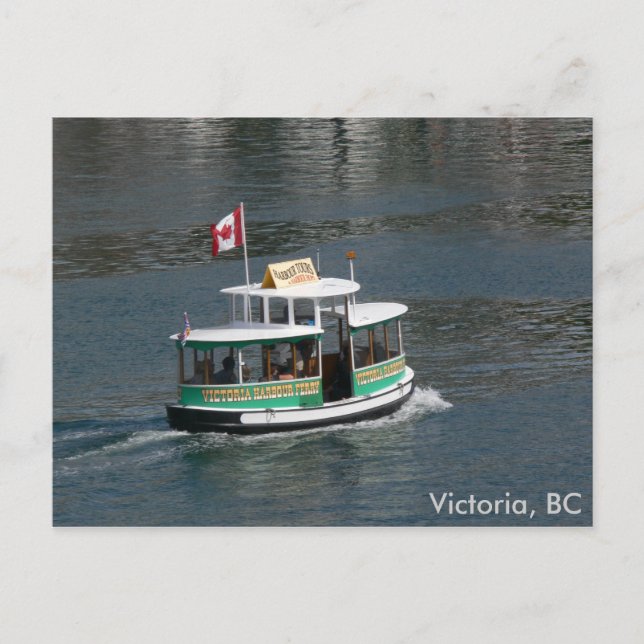 Aquabus Victoria, BC Postkarte (Vorderseite)