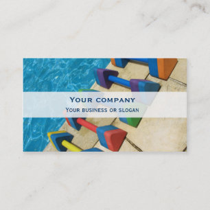 "Aquacise" Doppeltgesicht Visitenkarte