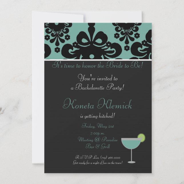 aquacopy, Margarita, ist es Zeit, t zu ehren… Einladung (Vorderseite)