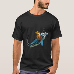 Aquadog The Corgi Rides Hammerhead Shark Of Radnes T-Shirt